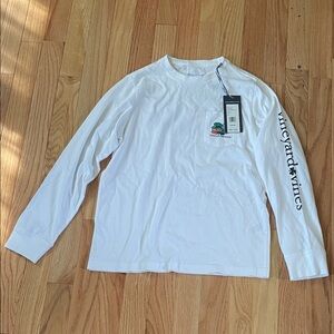 Vineyard Vines T Shirt Boys Small White St Patrick's Day Graphic Print NWT